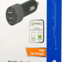 ZGear Fast-Charging Car Charger with 2 USB Ports, 1 ct + ZGear FM Transmitter - Black/Green