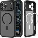 for iPhone 17 Pro Case, Ultra Hybrid MagFit [TPU Covered Camera Control] [Anti-Yellowing] [Compatible with Magsafe] - Frost Black