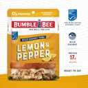 Bumble Bee Lemon & Pepper Seasoned Tuna Pouch - Wild Caught and Ready to Eat for Snack, Salad, Korean Tuna Bowl - 17g Protein per Serving - PERFECT, PORTABLE, GOODNESS - 2.5 oz Packet (Pack of 12), Best By: SEP 2027
