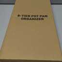 ORDORA Pots and Pans Organizer for Cabinet 16.61 Height, 8 Tier Pot Organizers Rack with 3 DIY Methods, Adjustable Pan Organizer under Cabinet Kitchen Organization and Storage