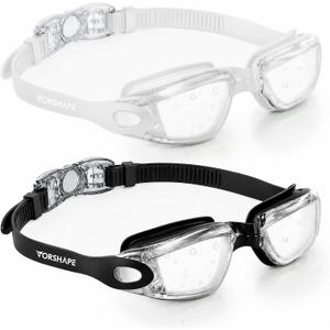 2 x Adult Swim Goggles 2 Pack No Leaking Goggles for Men Women Youth | Anti-Fog UV Protection Mirrored Swimming Glasses