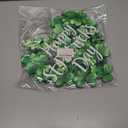 2 x St. Patrick's Day Decorations Wooden Shamrock Door Wreath for Front Door Welcome Sign, Farmhouse St. Patrick's Decor Hanging Sign Outdoor Indoor Shamrock Clover Spring Wall Home Decor