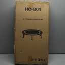 40"/48" Foldable Mini Trampoline Load 330lbs, Portable Exercise Rebounder with Durable Bungee Band, Fitness Trampoline for Adults and Kids