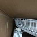 Comfort Zone 16-Inch Oscillating Pedestal Fan with Remote Control, 3-Speed High-Velocity Cooling, Adjustable Height & Tilt, Quad-Pod Folding Base, White  ETL Listed