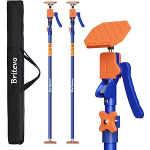 2PK Adjustable Telescopic Support Pole, 54-115 inch Cabinet Jack, Heavy Duty 3rd Hand Support System, 154lbs Load-Bearing for Drywall Lift, Dust Barrier, Cargo Bar
