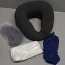 Face Down Pillow with Memory Foam, Soft Ergonomic Design for Comfortable Sleeping, Ideal for Home and Beauty Salon Use, Features Hollow Breathable Holes (Dark Gray)