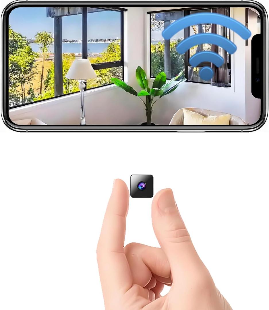 2026 Mini Wireless Security Camera 1080P HD Small Magnetic Home WiFi Micro Camera Nanny Cam with Motion Detection Cloud & SD Storage Night Vision Tiny Cameras Wide Angle for Home Baby Office Indoor