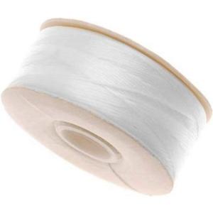 64-Yard NYMO Nylon Beading Thread Size D for Delica Beads, White