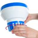 Floating Chlorine Dispenser, Pool Spa Chlorine/Bromine Floater,7" Large Capacity Floating Chlorinator & Bromine Holder Fits 3 Inch Chemical Tablets（Collapsible）