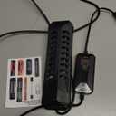 Aquarium Clean Light15W&18W&22W Submersible Light with Timer,Double Tube Aquarium Water Clean Green Clear Waterproof Clean Lamp for Pond,Swimming Pool (18W)