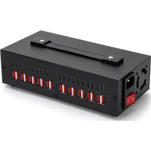 300W USB~c Charging Station, 40 Port (20 USB A & 20 USB~C Port) USB Charger Block, Fast Charging Station for Multiple Devices, Desktop Charger Compatible for iPhone, iPad, Tablets