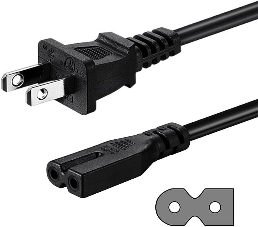 10FT 2 Prong AC Power Cord Compatible with Vizio Sound Bar System, Vizio E-M Series LED Smart TV