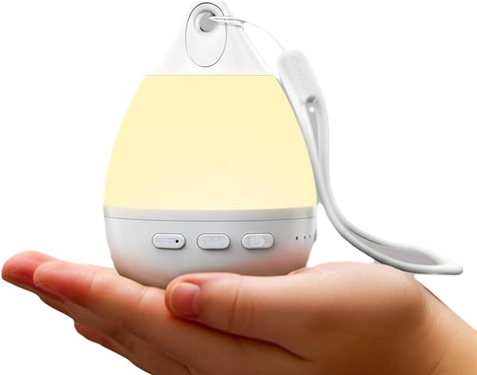 White Noise Sound Machine - Gradient Mode Lumi Egg, Portable Sound Machine with Bluetooth, 26 Soothing Sounds, Night Light, Timer, Noise Canceling for Baby, Adults, Home, Travel & Nursery Gift