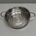Stainless Steel Steamer Basket with Handle for Kitchen Suitable for All Types of Cookers 16cm