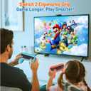 Juylay Controller Grips for Nintendo Switch 2 (2025), Comfort Ergonomic Handle Kit Accessories for Switch 2 Joycon, Anti-Slip for Joy con Grips for Super Nintendo Games(2-Pack, Blue & Orange)