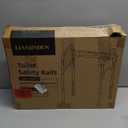 Toilet Safety Rails, Adjustable Toilet Frame for Elderly, Seniors, Handicap & Disabled, Foldable Handicap Toilet Handles Fit Any Toilets (Gray)