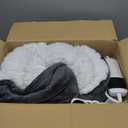 Electric Heated Blanket King 90''x100''' Soft Flannel & Sherpa Electric Blanket with 10 Heating Levels, Automatically Shut Down After 8h with Overheat Protection Machine Washable (Light Gray)