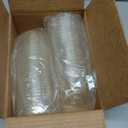 TOSSWARE NATURAL Arc - Plant Based Clear Cold Cups 12 oz - Plastic Alternative for Parties, Bachelorettes, Weddings - Recyclable - Set of 50