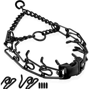 Pinch Collar for Dogs, Prong Training Collar with Quick Release Buckle for Dog Pulling Behavior Correction, Adjustable Pinch Leashes (XL / 23-26" Neck Size)