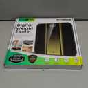 RunStar Digital Bathroom Scale for Body Weight with High Precision, Clear LED Backlight Display, Accurate Scale with 6mm Tempered Glass, 400lb (11 x 11 inches, Gold)