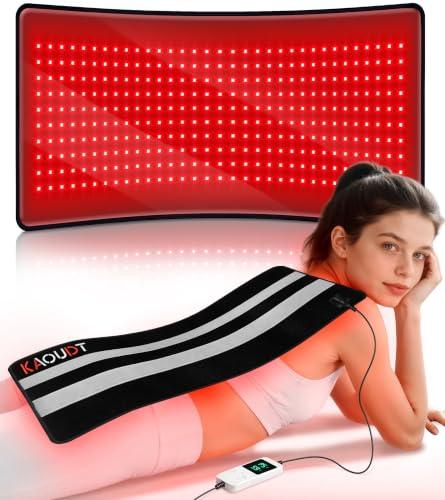 29.3"x13" Medical-Grade TPU Red Light Therapy Mat for Body, FSA&HSA, Black
330 LEDs 660nm&850nm Infrared Light Therapy for Home Use, Easy-Clean Design, 3 Modes, 5 Intensity Levels, 10-90 Min Timer