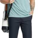 M MAELREG Mens Polo Shirts Short Sleeve Dry Fit Jacquard Performance Moisture Wicking Casual Pocket Golf Shirts for Men (Green, M)