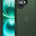 2 x for iPhone 16 Case, [Military-Grade Drop Protection][Anti-Yellowing] Shockproof Protective Translucent Matte Cover for iPhone 16 Phone Case,Alpine Green