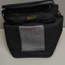 Mancro Breast Milk Cooler Travel Bag with Ice Pack, Double Layer Baby Bottles Bag for Daycare Fits 6 Baby Bottle up to 9 Ounces, Breast Pump Bag for Nursing Moms with Shoulder Strap, Black