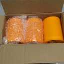 Flameless Flickering Plastic Led Candle, 6-Pack Battery Operated Pumpkin Color Remote Candle With Timer ,Fall, Autumn, Halloween Outdoor Decorations, 3x4 inch