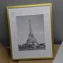 upsimples 16x20 Picture Frame, Display Pictures 11x14 with Mat or 16 x 20 Without, Wall Hanging Poster Frame, Gold, 1 Pack