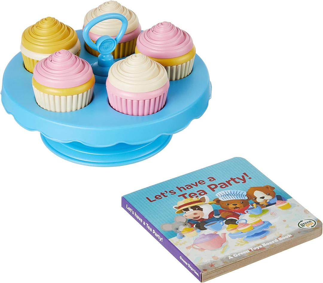 Green Toys Cupcake Set and Tea Party Book
