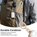 for Airpods Pro 3 Case Clear, Soft TPU Transparent Anti-Yellowing for Apple AirPods Pro 3rd Generation (2025) Case Cover for Men & Women with Keychain, Military-Grade Shockproof, Clear+Brown