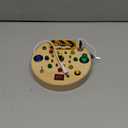 Busy Board, Montessori Toys for 1-6 Year Old, Toddler Switch Board Wooden Sensory LED Light Up Toys with Shape Sorter, Educational Travel Activity Sensory Toys for Fine Motor Skills Development (Colorful)