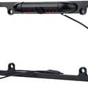 Car Rear View Backup Camera IR Night Vision US License Plate Frame CMOS Alloy Black
