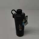 BlenderBottle Radian Shaker Cup Insulated Stainless Steel Water Bottle with Wire Whisk, 26-Ounce, Matte Black