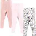 Hudson Baby Unisex Cotton Pants and Leggings (5T, Ditsy Floral)