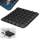 Sondour Travel Seat Cushion, Airplane Cushion Long Flight, Airplane Gadgets Inflatable Seat Cushions, Portable Airline Cushion With Air Pump, Wheelchair Cushions,Pressure Relief Seat Cushion-1 Black