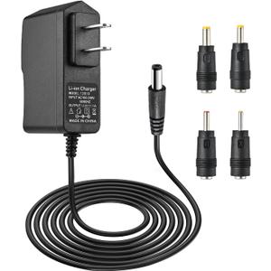 12V Massage Gun Charger, 12.6V 1.0A, Universal 12V, 1.5m/5FT Power Cord, Switch, Power Supply, Battery Charger