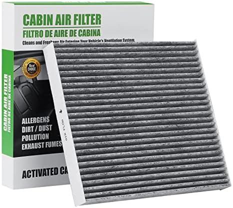 6076C (CF11809) Cabin Air Filter w/Activated Carbon Compatible with Chevry Silverado 1500 14-18/Suburban 15-20/Tahoe 15-20, Gmc Sierra 1500 14-18/Yukon 14-20,Cadillac Escalade 15-20.