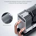 GRAUGEAR M.2 2280 SSD Heatsink Built-in PWM Cooling Fan[G-M2HP04-F]