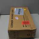 Corner Shower Caddy Tension Pole: Adjustable Rustproof 4-Tier Inside Bathroom Organizer - 47-121 inch Quick Installation Bathtub Shelves for Shampoo Storage - Rod Floor Standing Bath Rack - Black