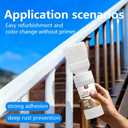 Wood and Metal Paint 2-in-1 Brush (6.35oz, White) Convenient Solid Wood Furniture Repair, Outdoor Metal Coating