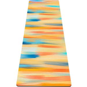 nuveti Yoga Mat Print Extra Thick TPE Non Slip Fitness Exercise Mat with Carrying Bag,72"x24" Extra Thick 6MM Exercise & Workout Mat for Yoga, Pilates Fitness and Floor Exercises