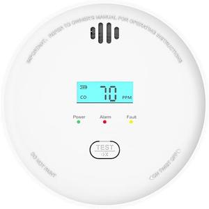 2 in 1 Home Safety Alarm with Digital Display and Test Button