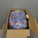 100% Cotton Lining Portable Foldable Toddler Travel Bed - Soft Foam Floor Bed with Washable Cover, Safe and Comfortable Toddler Crib, Ocean Blue