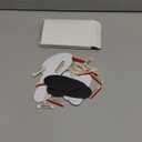 XunYee 20 Pcs Blank Name Tags Pins 1.5 x 3 Inch Plastic Oval Name Badge Holder with Clips DIY Engraved Custom ID Badge for Teacher Employee Office Workers (White)