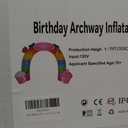 HZGDEJTG 11FT Birthday Arch Outdoor Inflatable Decoration for Birthday Parties, with LED Lights, Suitable for Gardens, Patios, and Lawns