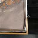 IBHJSART Framed Tree Ring Canvas Wall Art Vintage Colorful Wood Stump Painting Prints Modern Minimalist Pictures Neutral Nature Rustic Farmhouse Decor Living Room Bedroom Bathroom Office (24"x36" Natural)