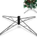 Barydat Christmas Tree Stand for Artificial Tree Folding Stand for Christmas Winter Holiday New Year Decorations (Dark Green, 32 Inch)