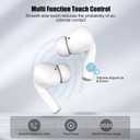 Wireless Earbuds for iPhone, 5.3 Bluetooth Headphones for Apple Earbuds Wireless, ENC Noise Cancelling 40Hrs Playback in Ear Air Buds Pods HiFi Bass for iPhone 17 16 15/iPad/PC/Laptop/Switch/White